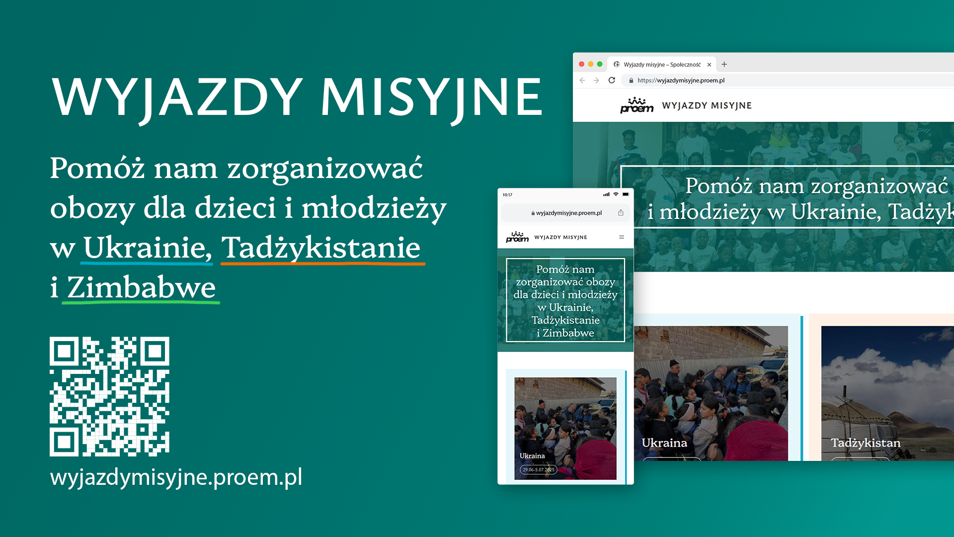 Wyjazdy misyjne - Ukraina, Tadżykistan, Zimbabwe